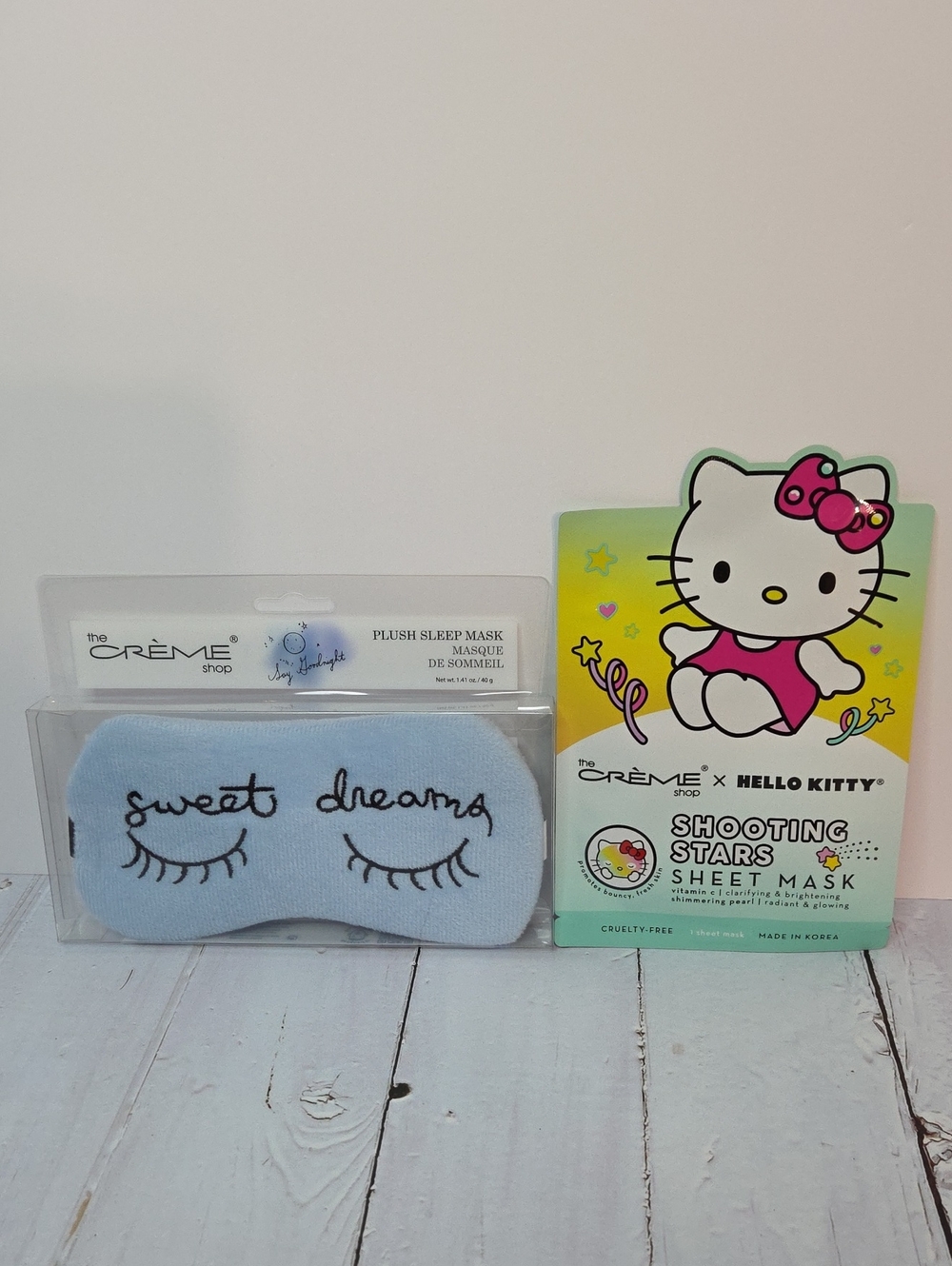 The Creme Shop Sleep Mask and Hello Kitty Sheet Mask Set